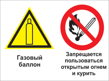 Кз 36 газовый баллон. запрещается пользоваться открытым огнем и курить. (пленка, 600х400 мм) - Знаки безопасности - Комбинированные знаки безопасности - Магазин охраны труда ohranatruda-shop.ru