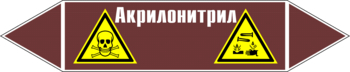 Маркировка трубопровода "акрилонитрил" (пленка, 358х74 мм) - Маркировка трубопроводов - Маркировки трубопроводов "ЖИДКОСТЬ" - Магазин охраны труда ohranatruda-shop.ru